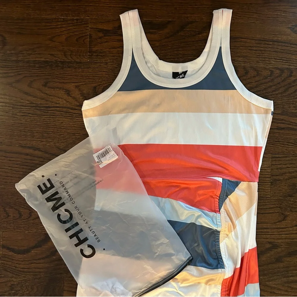 ChicMe Sleeveless Striped Maxi Dress | Size L | NWT - Picture 3 of 4